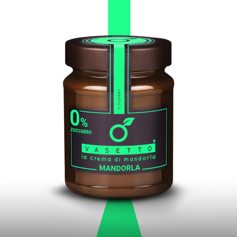 Crema spalmabile di mandorle senza zucchero e Vegan