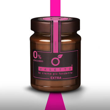 Sugar-free and vegan dark chocolate spread